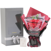 FirstLove33朵红玫瑰香皂花束鲜同城配送母亲节520花生日礼物送女友