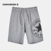 Converse 匡威儿童装 男童五分裤棉夏季新款星标小孩百搭短裤中大童外穿运动服透气休闲裤子 岩岭灰 160(L)