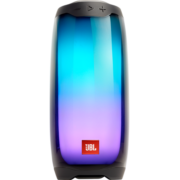 JBL PULSE4 音乐脉动四代便携式蓝牙音箱全面屏炫彩小音箱+低音炮超长续航防水设计 黑色