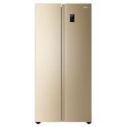 海尔（Haier）480升风冷无霜对开门双开门超大容量超薄家用电冰箱90°悬停门双变频金色BCD-480WBPT以旧换新