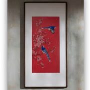铜师傅 手工錾刻 铜雕画《喜上枝头》装饰画 玄关画 背景画 壁画