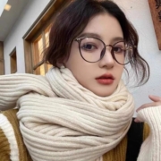 冷茶色眼镜防蓝光女可配度数变色近视镜架男圆框韩版小脸素颜神器
