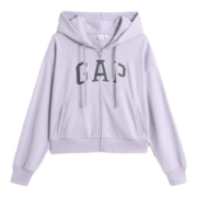 Gap女装春季2023新款LOGO法式圈织软卫衣591182户外落肩袖连帽衫