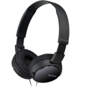 索尼（SONY） MDR-ZX110AP 头戴式耳机有线带麦台式笔记本电脑适用耳麦 学生网课办公游戏 黑色