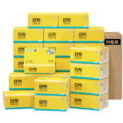 BABO 斑布 base系列竹浆抽纸 3层*90抽*30包/箱(122mm*190mm)*2件