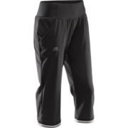 迪卡侬（DECATHLON）运动七分裤女中裤夏季速干透气宽松休闲薄款健身跑步裤RUNW 黑色2（与黑色1仅尺码标注差异） XXXS
