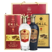 PLUS会员：GUILIN SANHUA 桂林三花 三花酒M3+三花酒M6 50%vol+52%vol 米香型白酒 500ml*2瓶 礼盒装