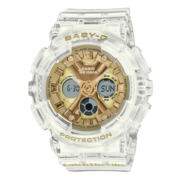 CASIO BABY-G DANCE主题系列时尚半透明潮流防水运动女表 BA-130CVG-7ADR