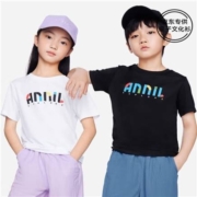 安奈儿 儿童短袖速干T恤 黑色 150cm