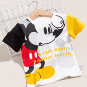 萌趣可爱！Disney 迪士尼 儿童纯棉短袖T恤