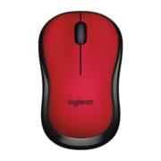 罗技（Logitech）M220 静音鼠标 无线鼠标 办公鼠标 对称鼠标 带无线微型接收器 红黑色