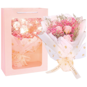 Laisence 满天星玫瑰花香皂永生花同城速递母亲节礼物生日520送女生友妈妈 纯真浪漫-如初见