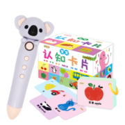 宝宝认知卡片中英双语英语单词早教识字学习卡幼儿英语启蒙认知内含小考拉点读笔16G内存