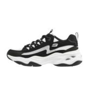 Skechers斯凯奇闪电熊猫鞋 2023春季新款透气网面黑白运动鞋男款