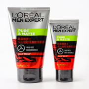 L'OREAL PARIS 巴黎欧莱雅 男士控油炭爽双效洁面膏 100ml+50ml