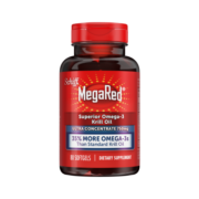 Schiff旭福 MegaRed脉拓南极磷虾油750mg软胶囊80粒（美国进口omega-3脂肪酸鱼油升级磷脂虾青素dha）