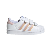 adidas阿迪达斯官方三叶草SUPERSTAR CF女小童魔术贴贝壳头板鞋GY3363 白/湖绿/鹅黄/粉 35(210mm)