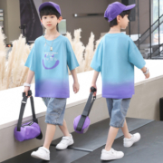 儿童夏装男童套装夏季洋气童装中大童2023年新款韩版休闲宽松潮装