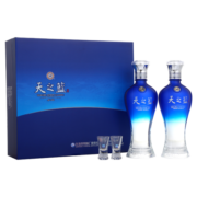洋河 天之蓝 绵柔浓香型高度白酒 52度 480ml*2瓶 礼盒装