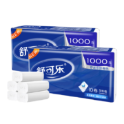 京喜特价APP: 舒可乐 无芯卷纸 原木柔韧 4层1提10卷1000g