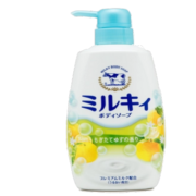 牛乳石碱（COW）滋润保湿沐浴露 柚子味 550ml 日本进口沐浴乳 滋润肌肤 绵密泡泡