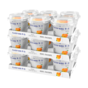 卡士黄桃果粒鲜酪乳100g*18杯低温酸奶