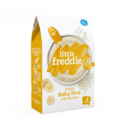 小皮（Little Freddie）有机高铁香蕉大米粉欧洲原装进口婴儿辅食强化铁米糊160g*1盒