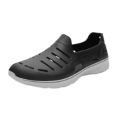 Skechers斯凯奇男子一脚蹬懒人鞋洞洞凉鞋沙滩鞋54271 黑色 41