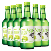 真露果味烧酒13°青葡萄味 360ml*6瓶装 微醺果味酒