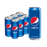 概率券:百事可乐 Pepsi 碳酸饮料 330ml*6听 整箱 细长罐