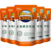 清江古海 无碘盐食用盐 300g*5袋