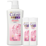 清扬（CLEAR）去屑头皮护理洗发水樱花露香型500g+100X2g  沁爽蓬松留香洗头膏