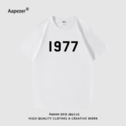 AAPEZER官方正品旗舰店2023夏季新款重磅纯棉短袖情侣T恤潮牌