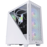 Tt（Thermaltake）艾坦Divider 300 TG Air 白色 国际版 机箱电脑主机（支持ATX/三角侧透/支持Type-C）