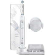 欧乐B（Oral-B） 博朗成人电动牙刷 旋转式刷头感应式充电 智能APP连接 全身水洗 Genius 10000 白色