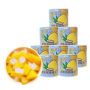 味品堂椰果黄桃罐头200g*8罐午后甜点水果罐头正品新鲜糖水整箱装
