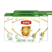 88VIP：金领冠 儿童配方奶粉 4段 1200g*4盒 赠熊猫餐具5件套