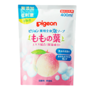 贝亲 桃叶精华洗浴合一 400ml替换装