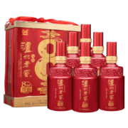 京东百亿补贴: LUZHOULAOJIAO 泸州老窖 浓香型白酒 52度 500ml*6 礼