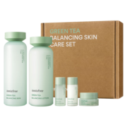 悦诗风吟（Innisfree）韩国进口 绿茶精粹平衡保湿水乳套装礼盒 清爽滋润补水控油