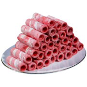 汇柒鲜 精选肥牛片500g/袋 冷冻国产牛肉片/卷火锅食材