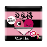 高洁丝Kotex 蜜桃小姐夜安裤L号5+1条 适合腰围 60-100cm