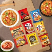 京东百亿补贴：农心
（NONGSHIM） 方便面辛拉面辣白菜拉面 8口味各1包