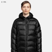 反季低价，Mammut 猛犸象 Gravity 男士750蓬白鹅绒轻量防泼水连帽羽绒服 1013-02630