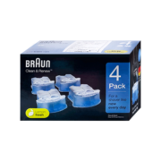 博朗（BRAUN） 德国博朗便携往复式电动剃须刀配件清洗液男士刮胡刀CCR4清洁液4盒装清洁中心通用