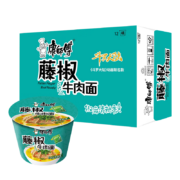 限地区：康师傅方便面 藤椒牛肉面85g*12桶
