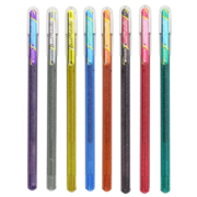 派通（Pentel） 记号笔彩色啫喱笔K110高光金属色记号笔一笔两色贺卡手账笔珠光笔1.0中性笔 新款7支混色 单支