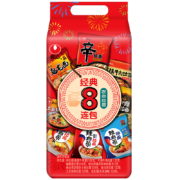 京东百亿补贴：农心（NONGSHIM） 方便面辛拉面辣白菜拉面 8口味各1包