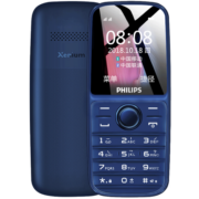 飞利浦（PHILIPS）E109 深海蓝 环保材质 移动联通2G 直板按键 双卡双待 老人手机 儿童学生备用老年功能手机