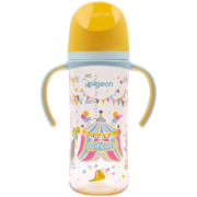 贝亲（Pigeon）PPSU双把手奶瓶 第3代 330ml-马戏团 LL号 9个月以上  AA225